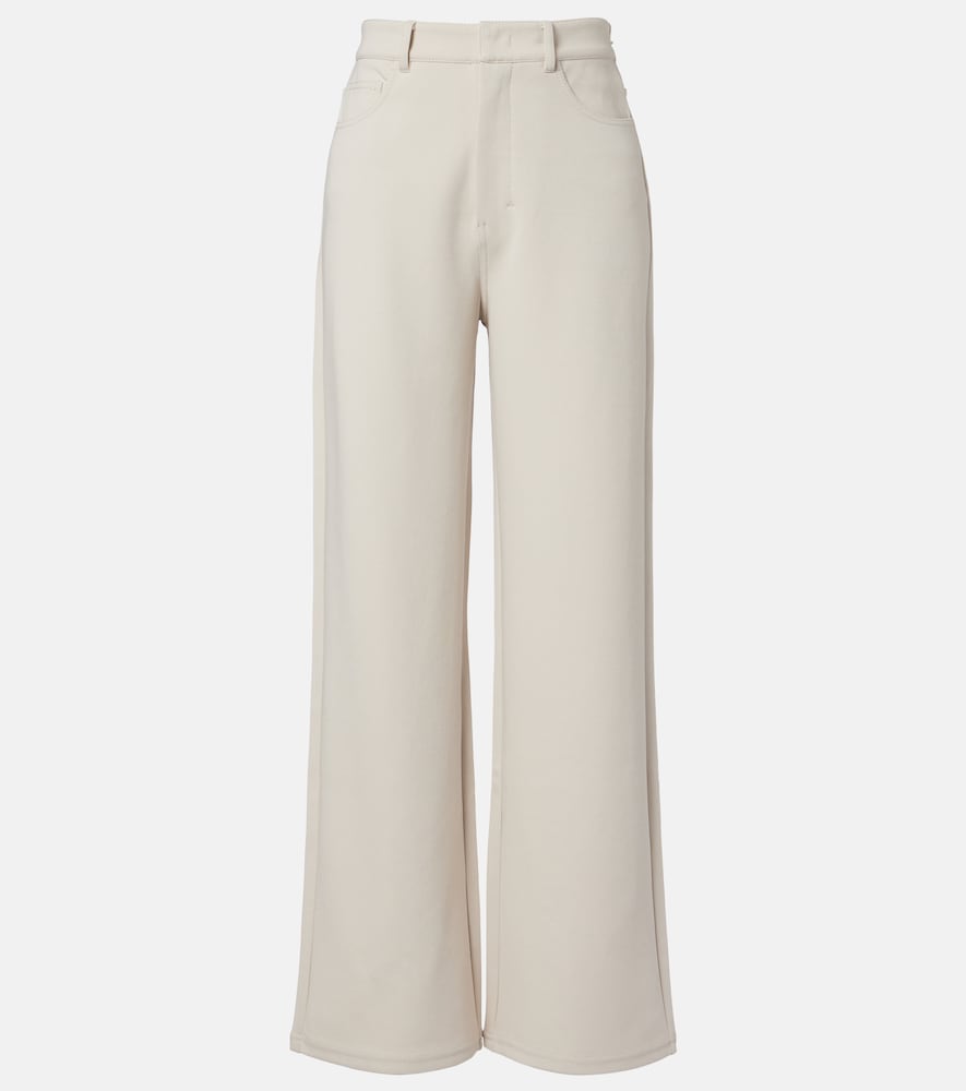 Brioso cotton-blend wide-leg pants
