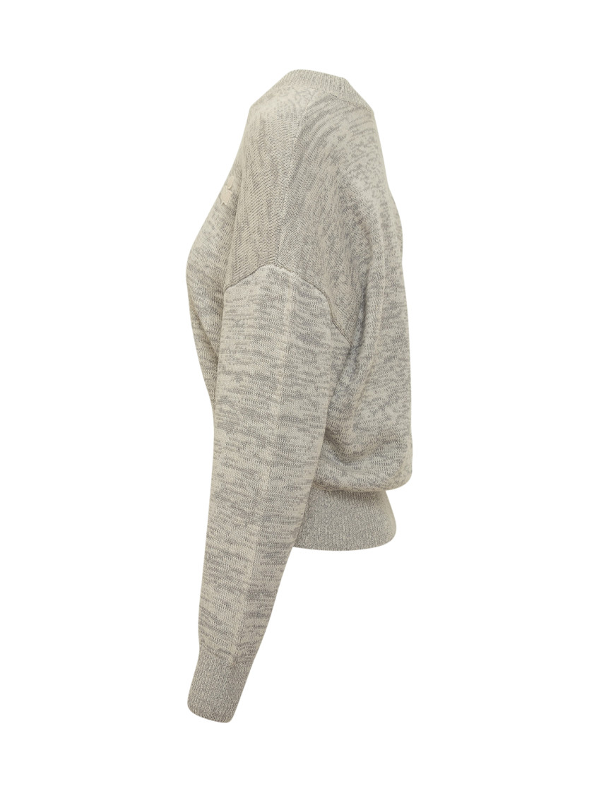 Grey Logo Crew Neck Sweater