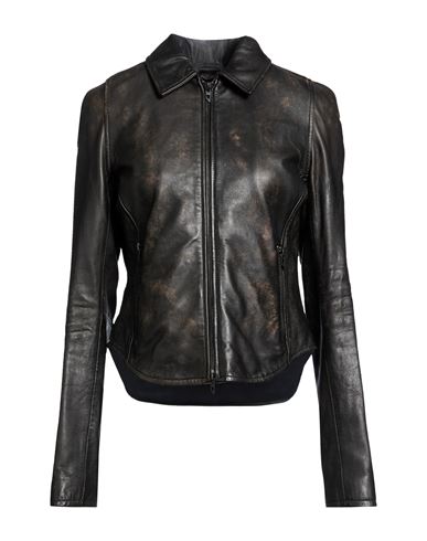 Woman Jacket Black Size 10 Sheepskin