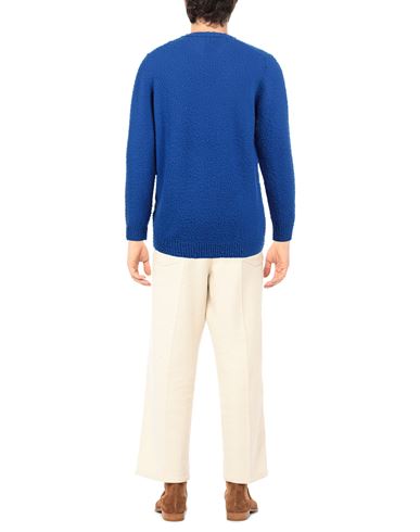 Man Sweater Bright blue Size 38 Merino Wool