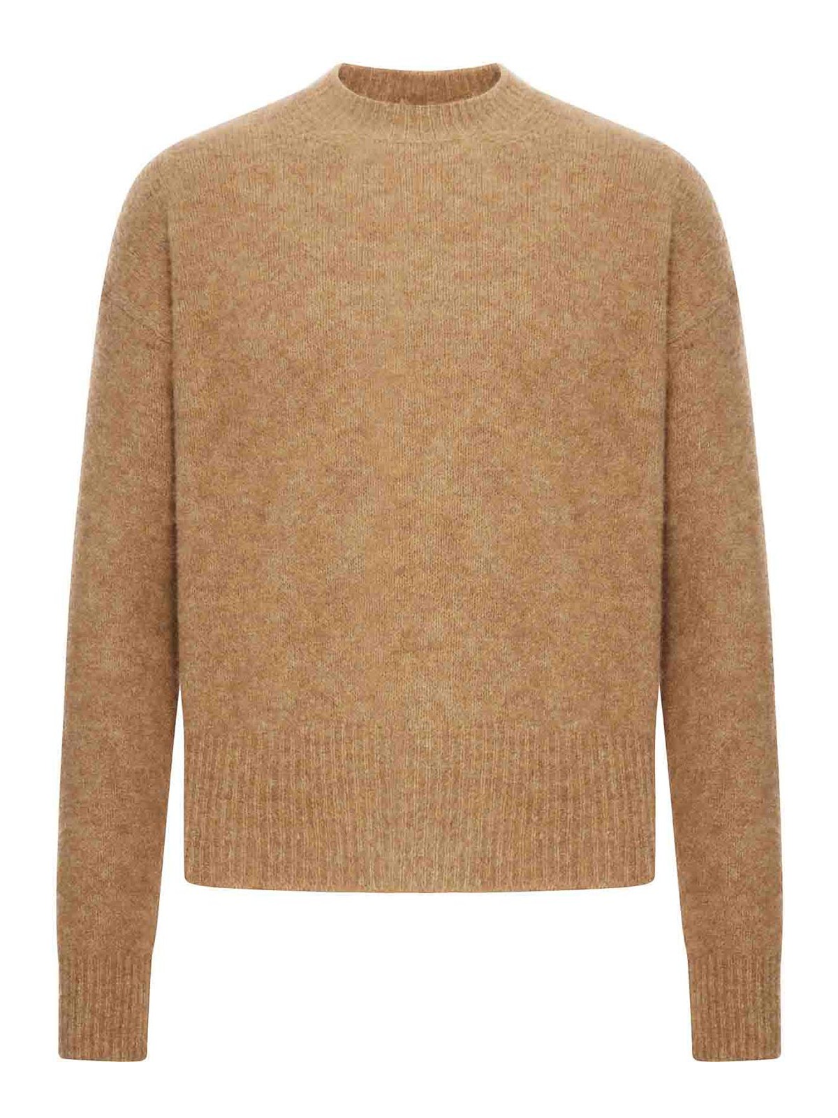 Crew Neck Alpaca Wool Sweater