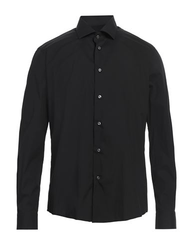Man Shirt Black Size 15 ¾ Cotton, Polyamide, Elastane