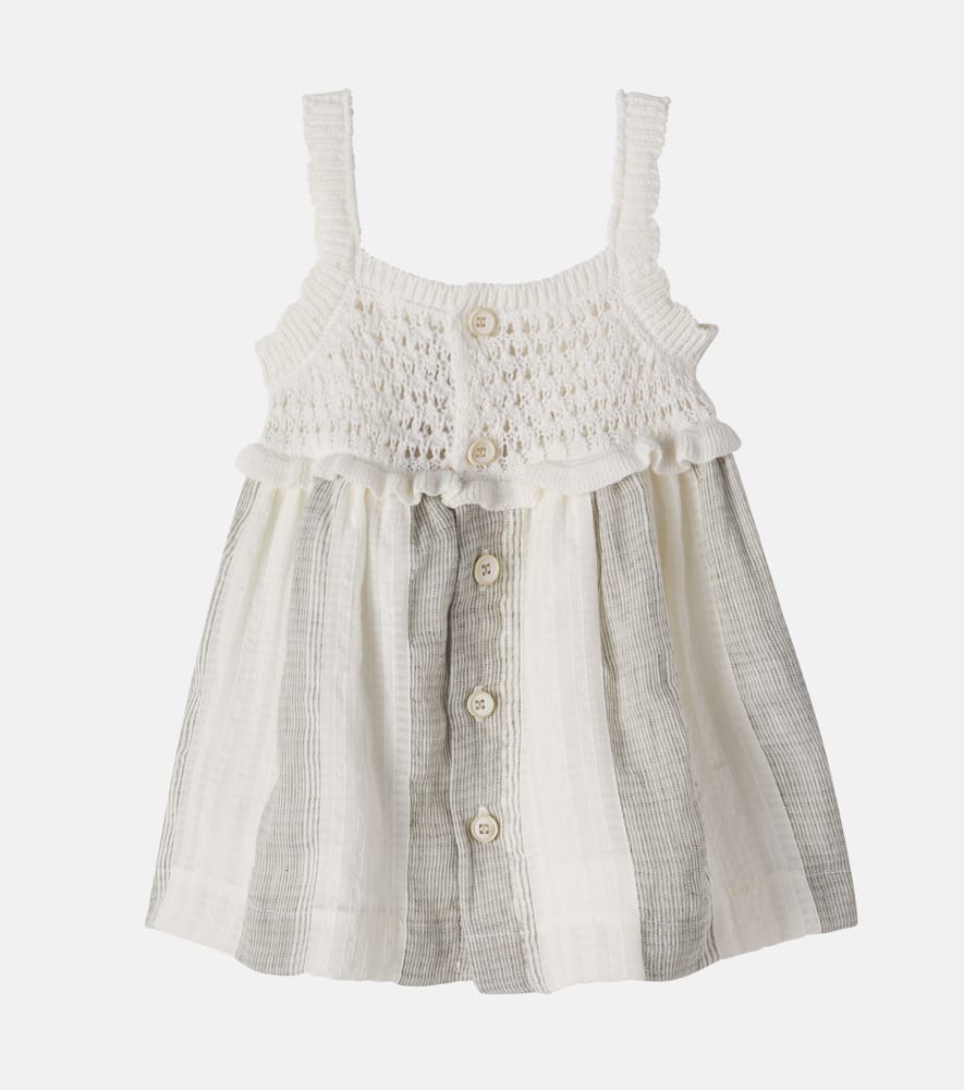 Baby Fontclara cotton and linen dress