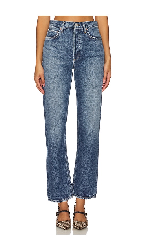 AGOLDE STRAIGHT-JEANS MIT HOHEM BUND 90S PINCH WAIST in Blue. Größe 33. Also in 23, 24, 25, 26, 27, 28, 29, 30, 31