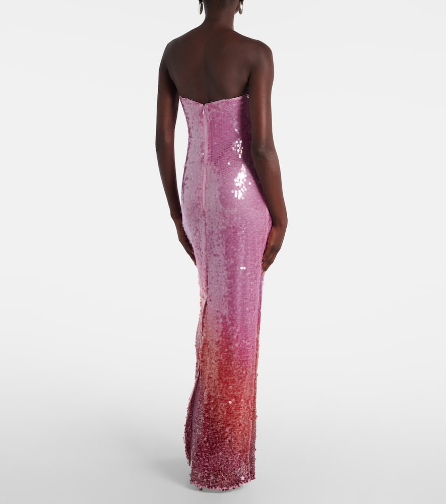 Leilani ombré sequined gown