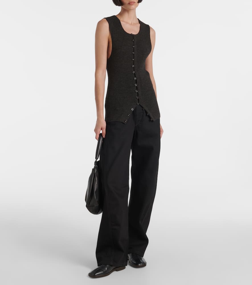 Wool-blend vest