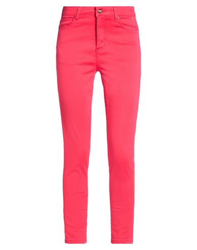 Woman Pants Fuchsia Size 25 Cotton, Elastane