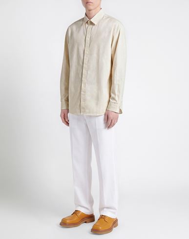 Le Paysan Man Shirt Ivory Size 40 Cotton