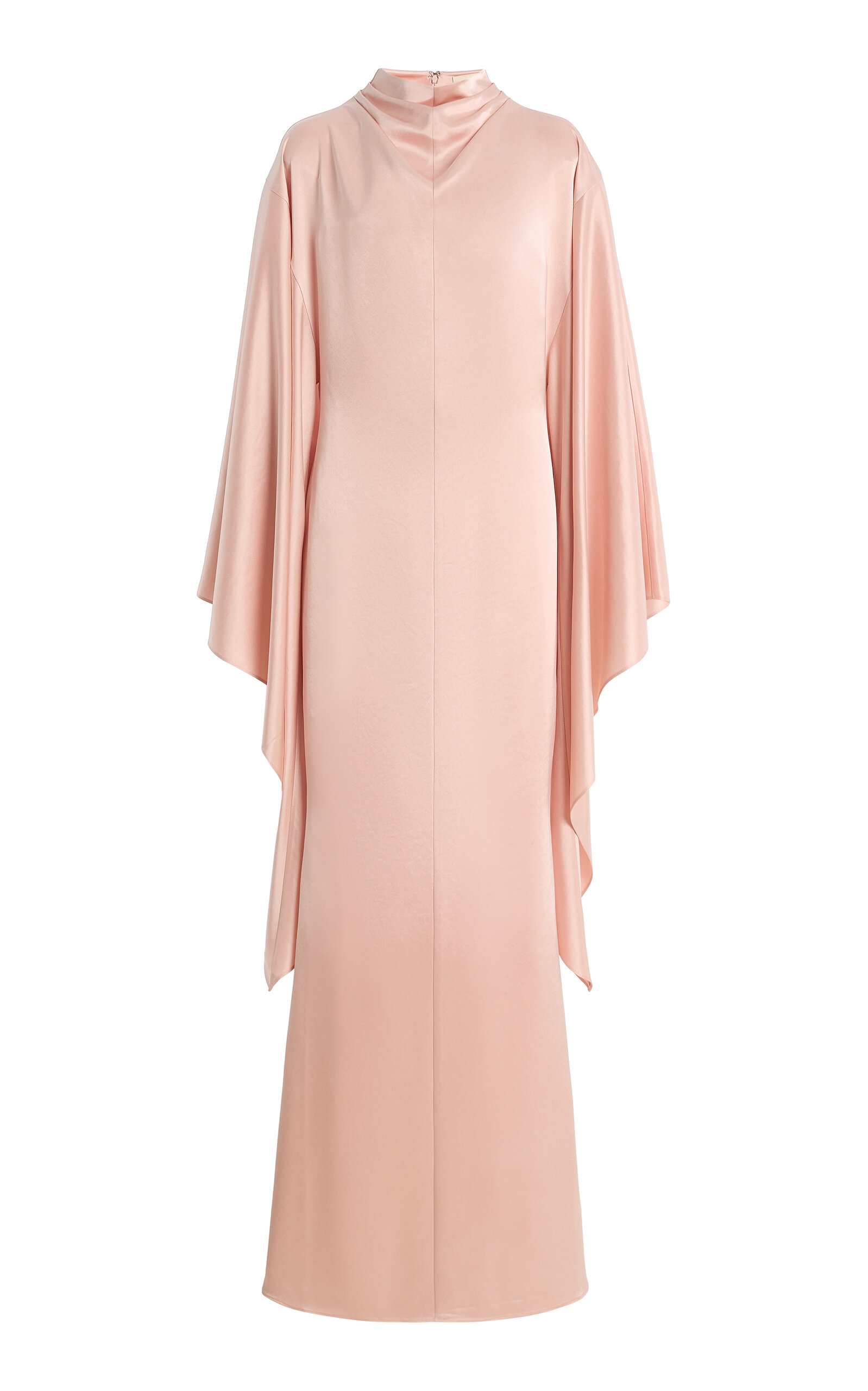 Exclusive Dedalo Satin Cape-Sleeve Maxi Dress - Moda Operandi