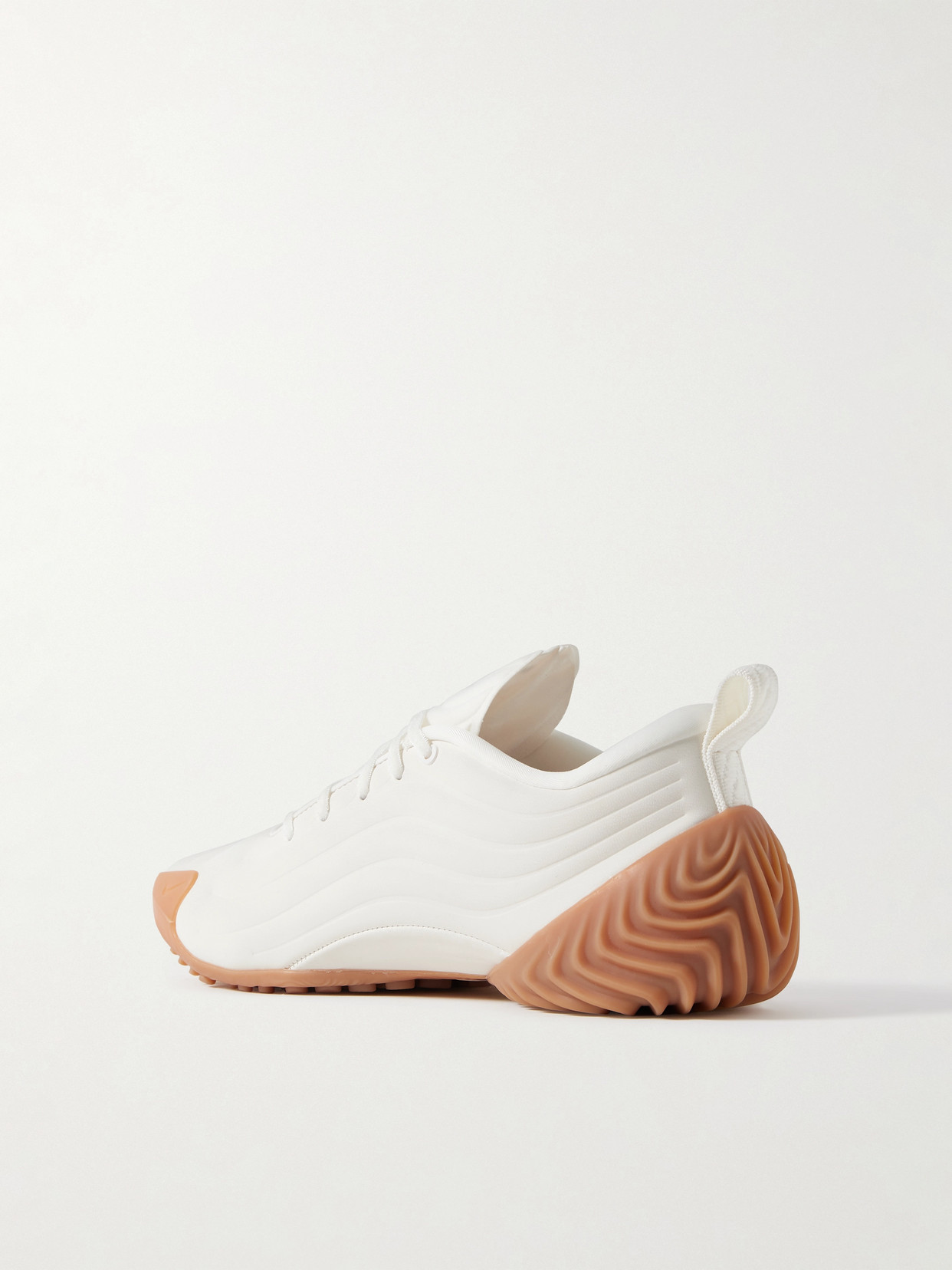 Astra Ultra Quilted Brushed-shell Sneakers - Off-white