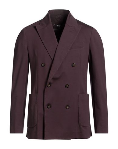 Man Blazer Plum Size 38 Cotton, Elastane