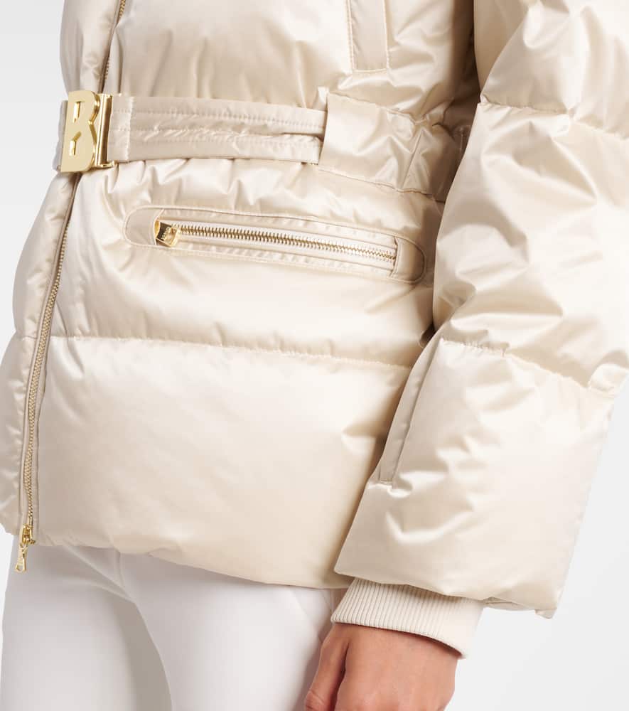 Lyra belted down ski jacket