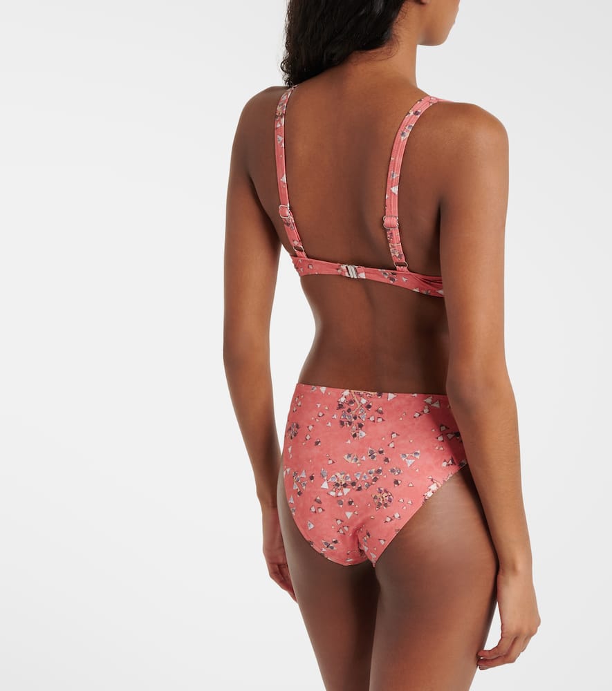 Petra printed bikini top