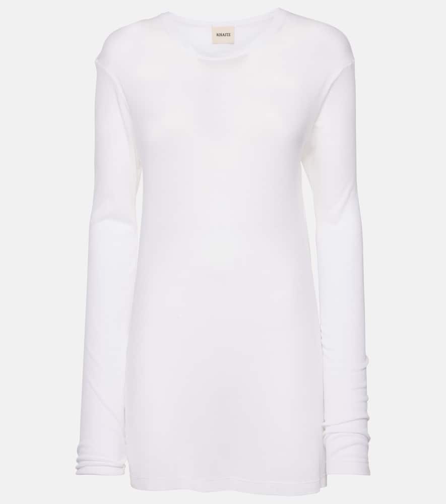 Morton ribbed-knit top