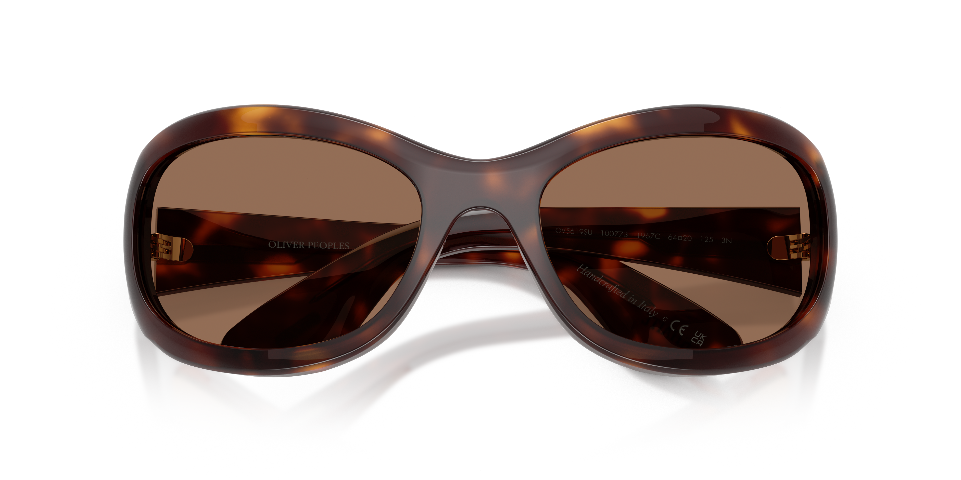 Oliver Peoples Woman Oliver Peoples OV5619SU 1967C 100773 Sunglasses Acetate Turtle Brown Round Norma