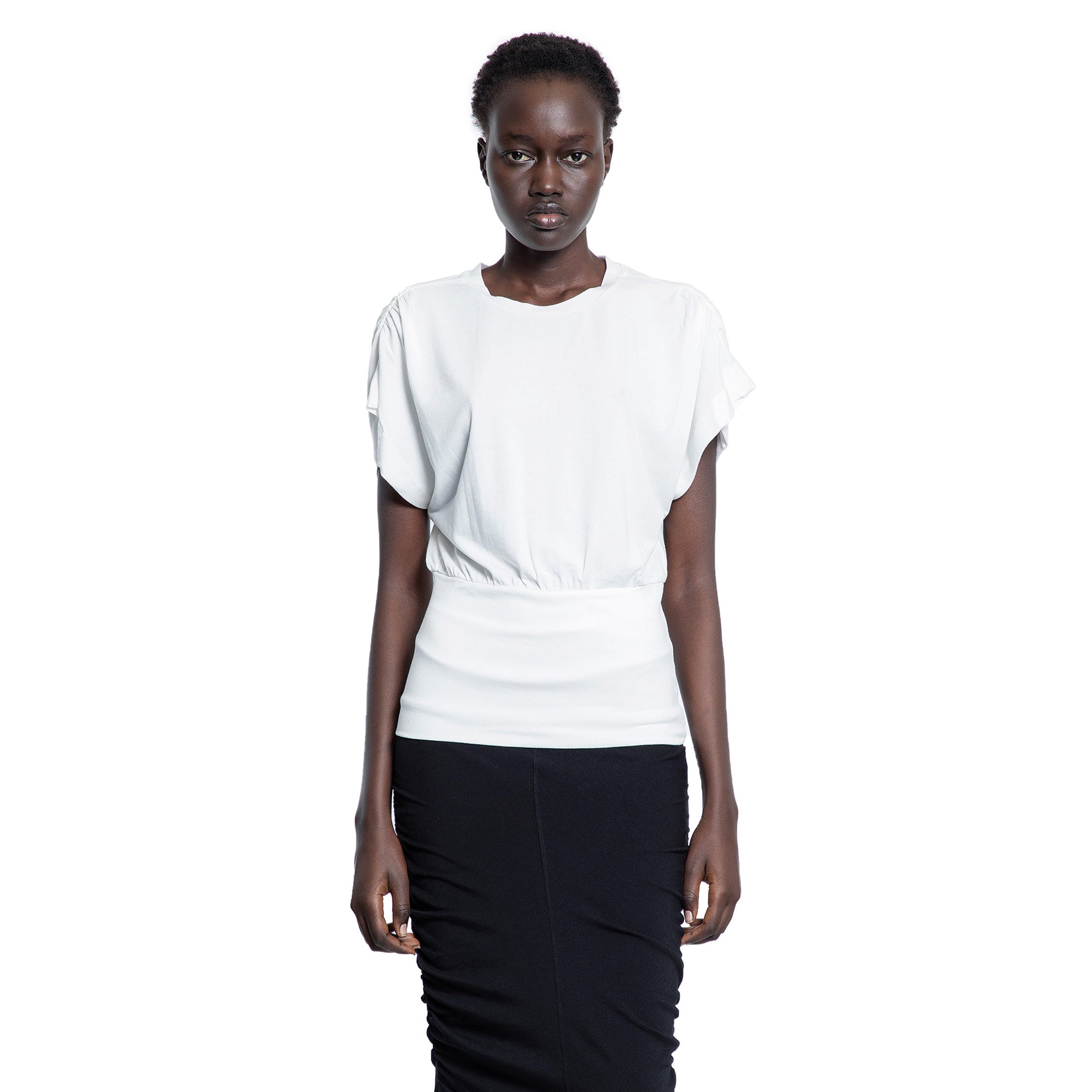 WOMAN WHITE T-SHIRTS & TANK TOPS