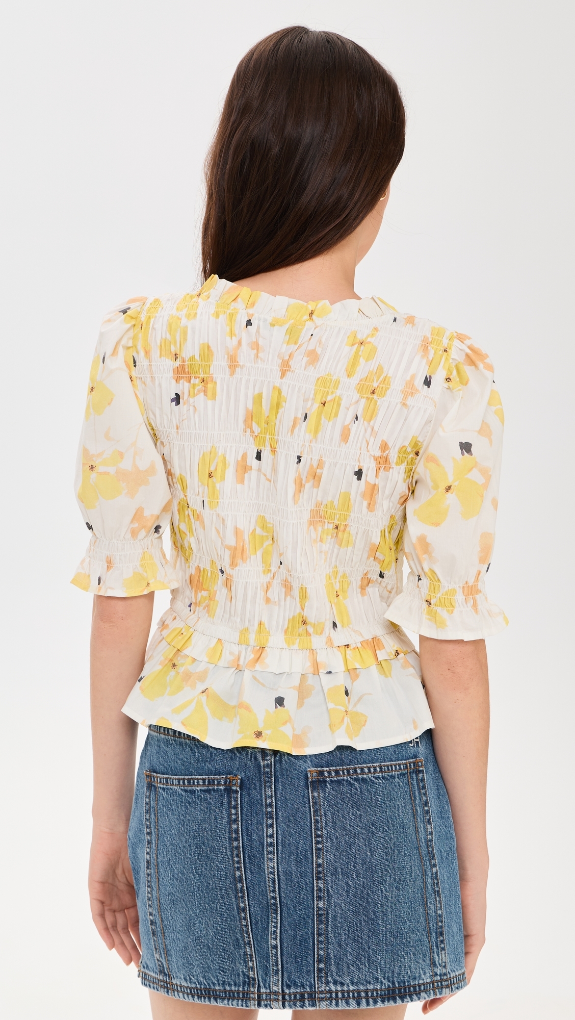 Fontaine Blouse Tossed Daffodils