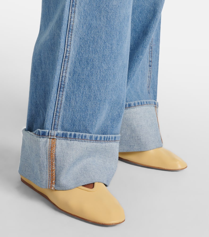 Veronica Beard Taylor high-rise wide-leg jeans