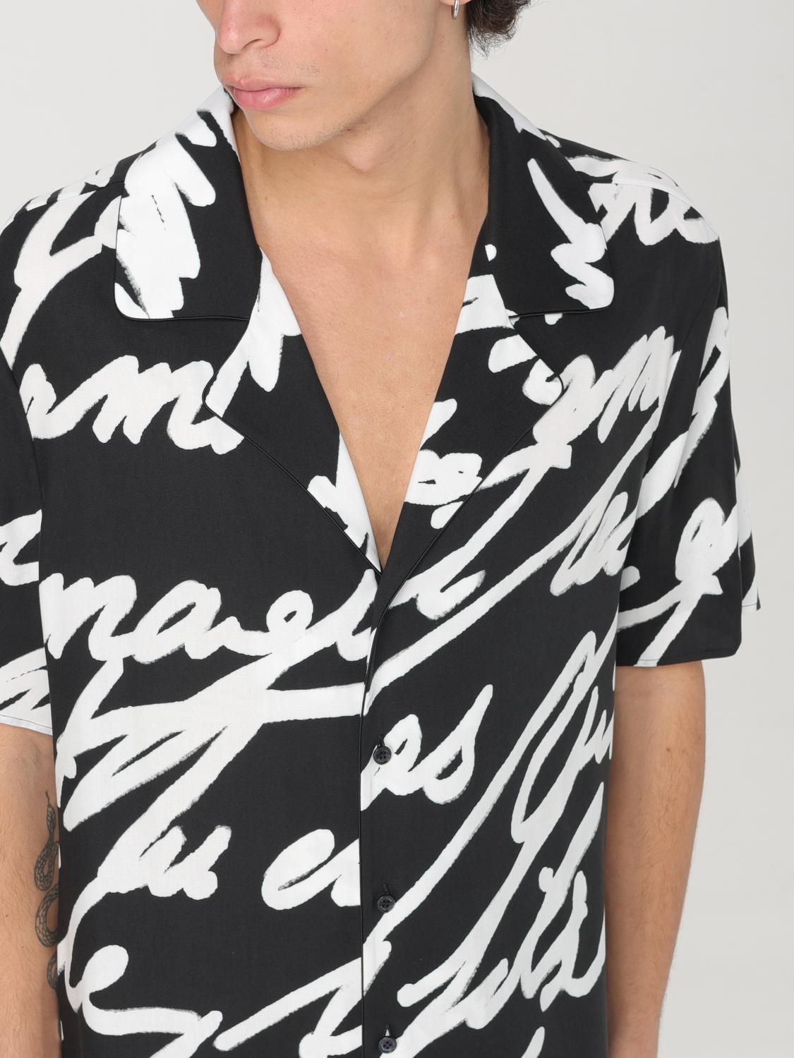 Slogan-print shirt - Black