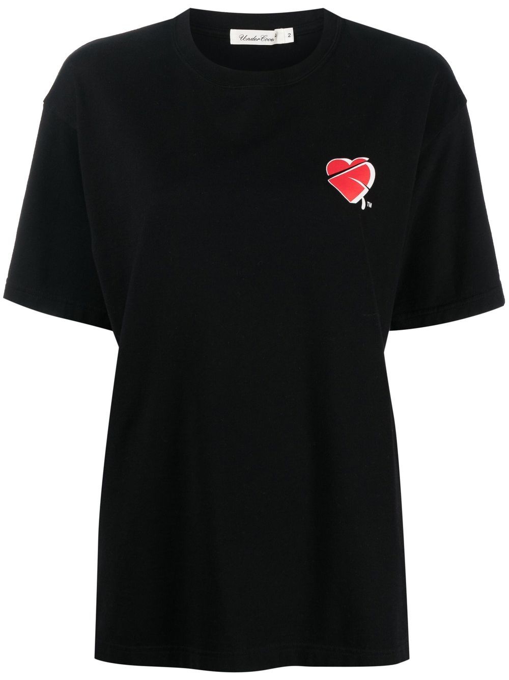 Graphic-print cotton T-shirt - Black