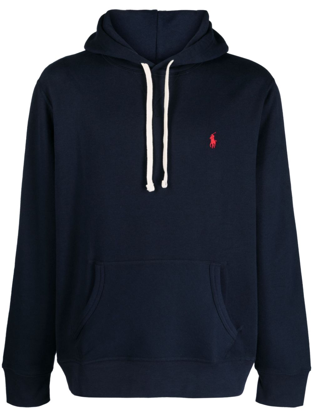 Embroidered-logo hoodie