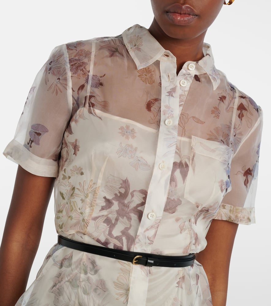 Kiera floral silk midi dress