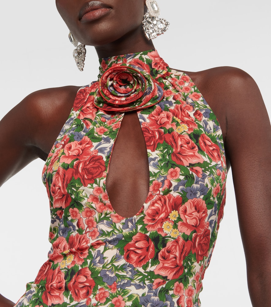 Floral halterneck top
