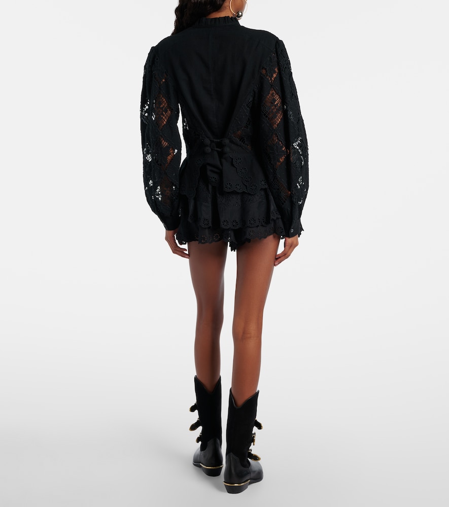 Neis cotton and silk shorts