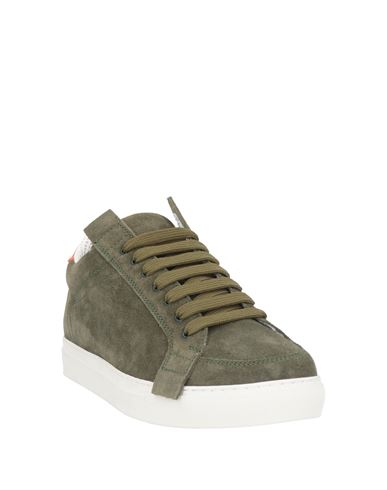 Man Sneakers Military green Size 10 Leather