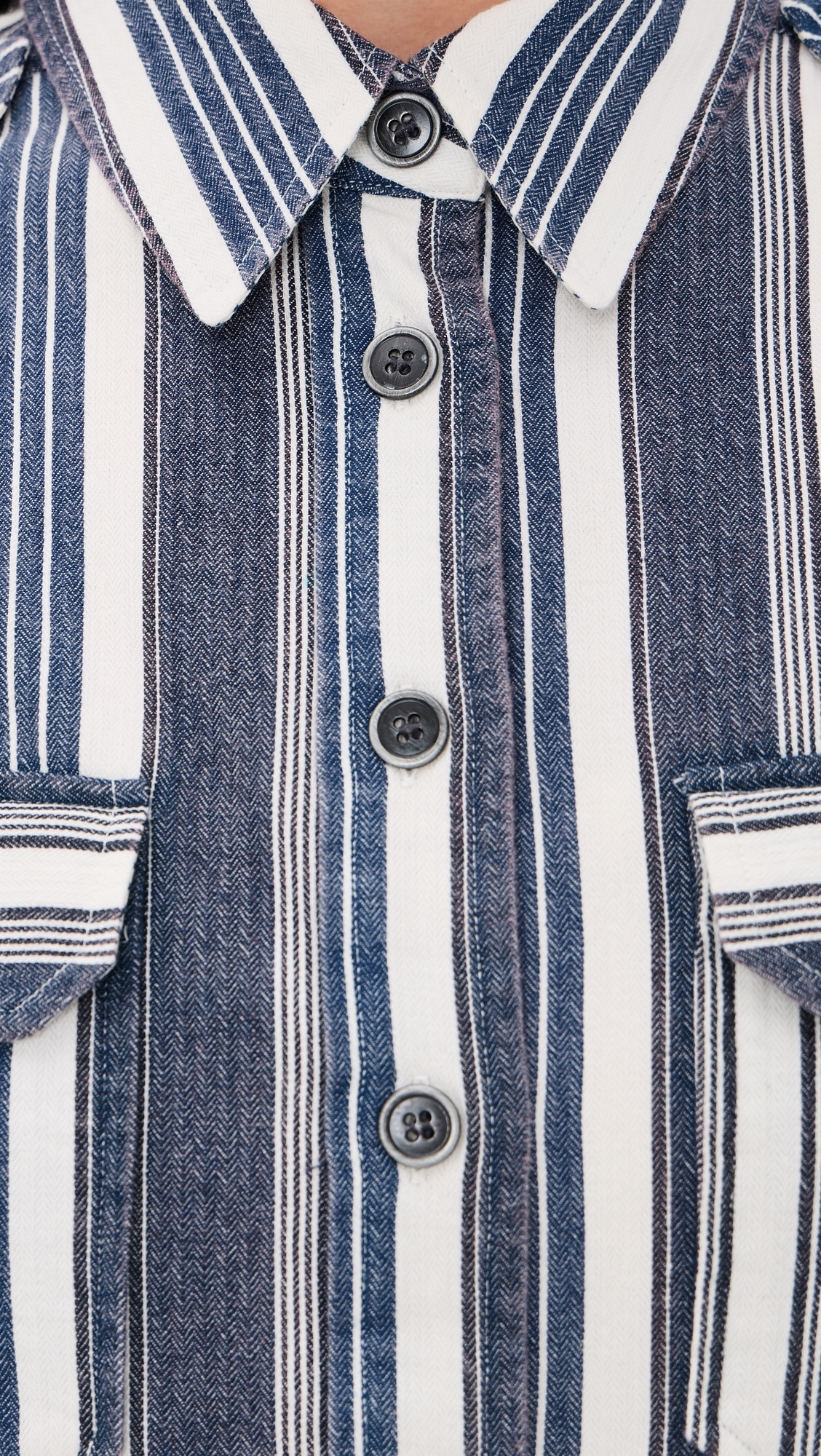 Gelva Shirt Ecru/Blue
