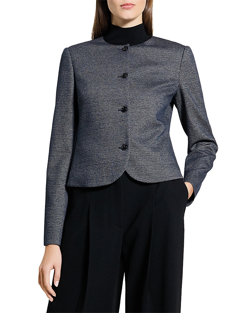 Herringbone Tweed Clean Jacket