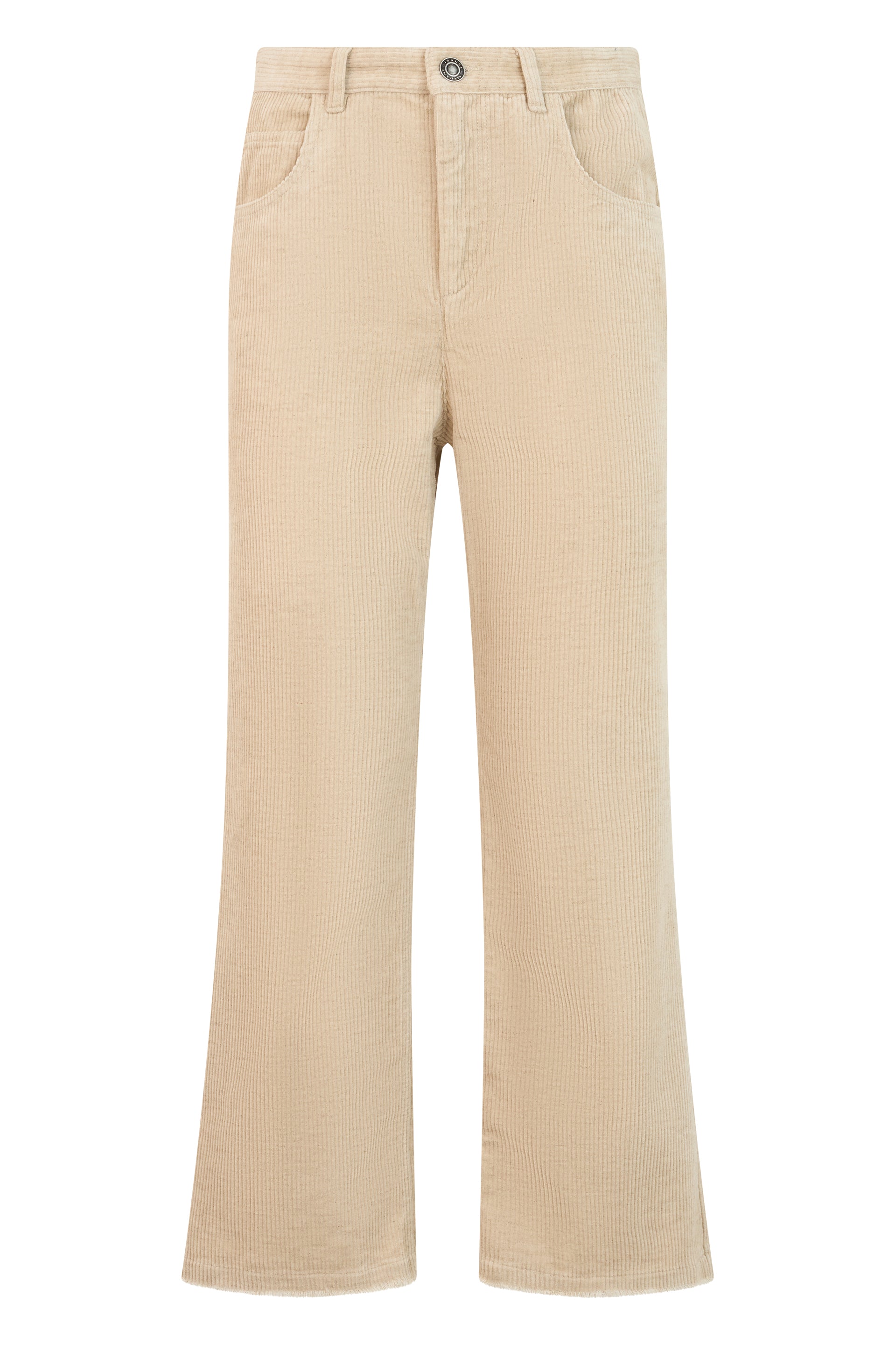 Flared Pants in Lightweight Cotton-Blend