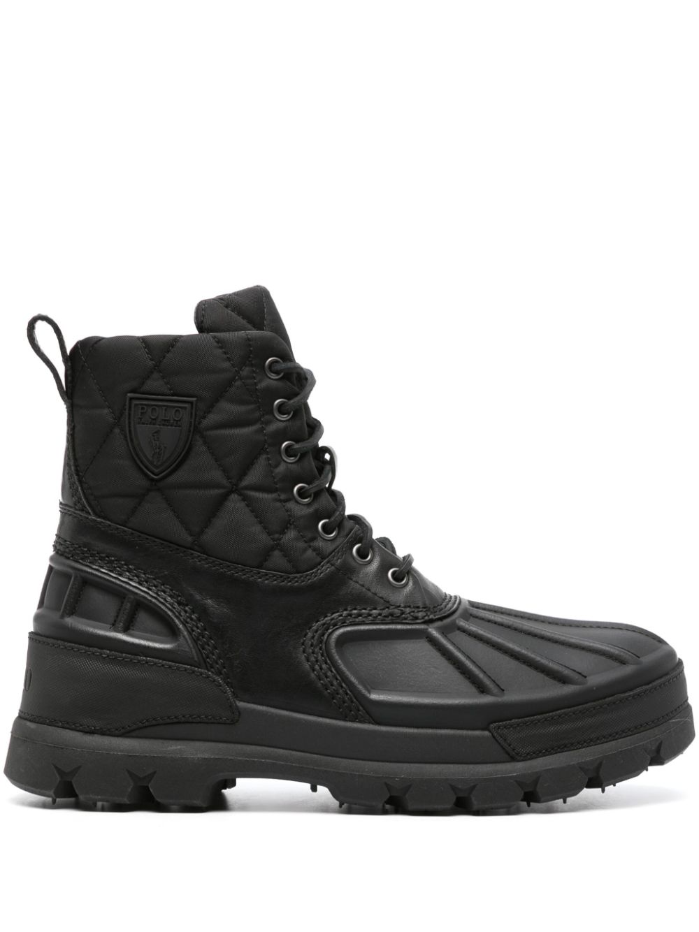 Oslo quilted ankle boots - Black