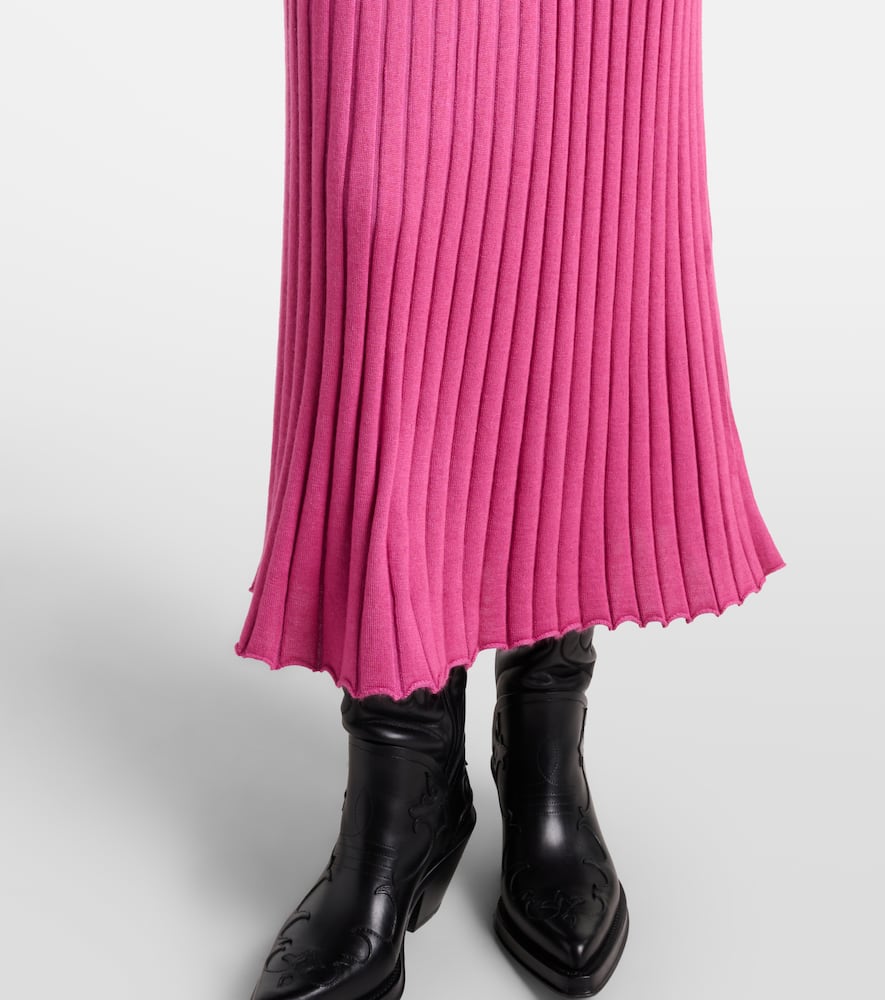 Amor cashmere and silk midi dress