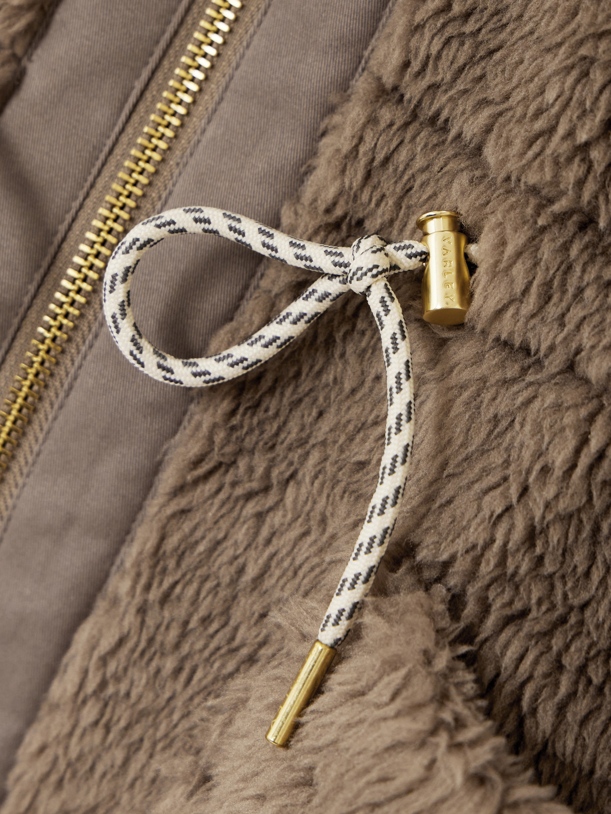 Logan Oversized Fleece Coat - Taupe