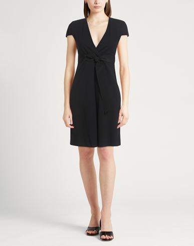 Woman Mini dress Black Size 6 Viscose, Polyamide, Elastane