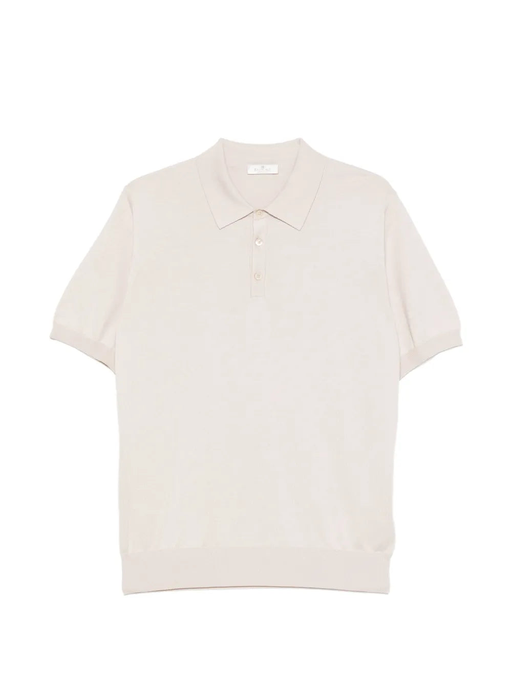 Silk-Blend Short-Sleeve Polo Shirt — Beige