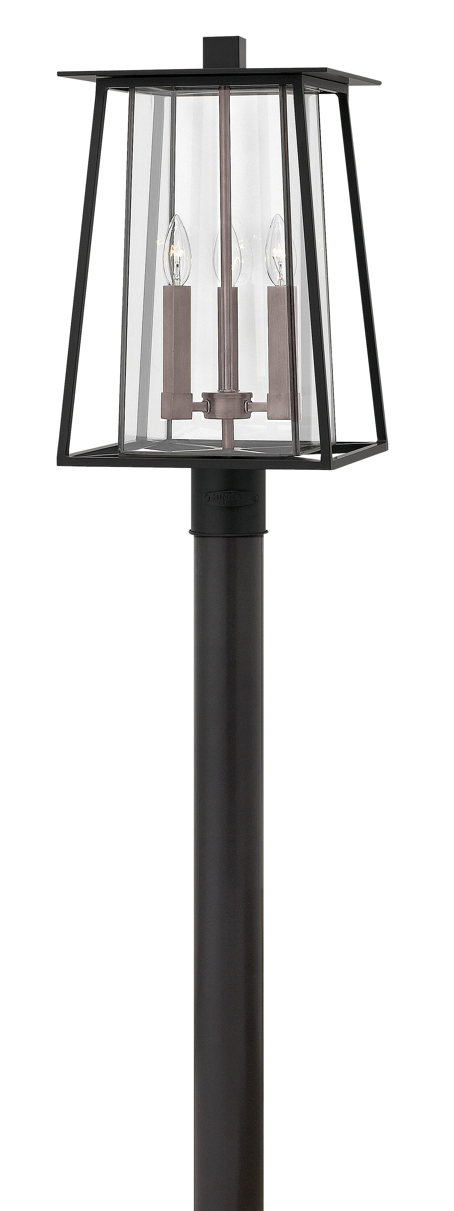 Black LED Post Top Pier Mount from the Walker Collection