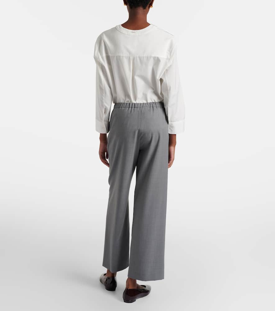 Baia wool-blend wide-leg pants