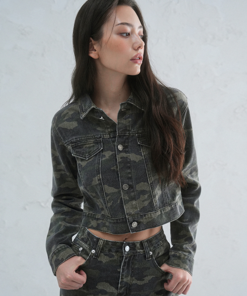 Camouflage Crop Jacket CAMO
