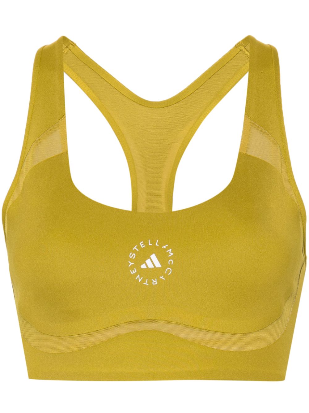 Logo-print sports bra - Green