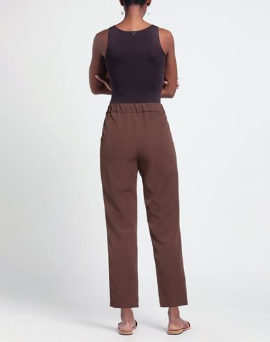 Même By Giab's Woman Pants Chocolate brown Size 8 Polyester, Elastane
