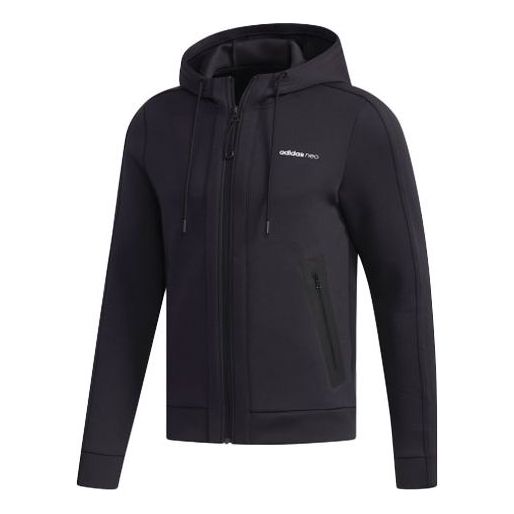 Neo Casual Sports Hooded Jacket Black