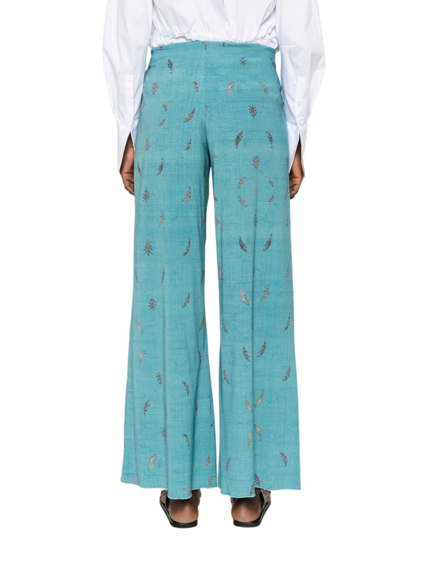 Printed Silk Trousers