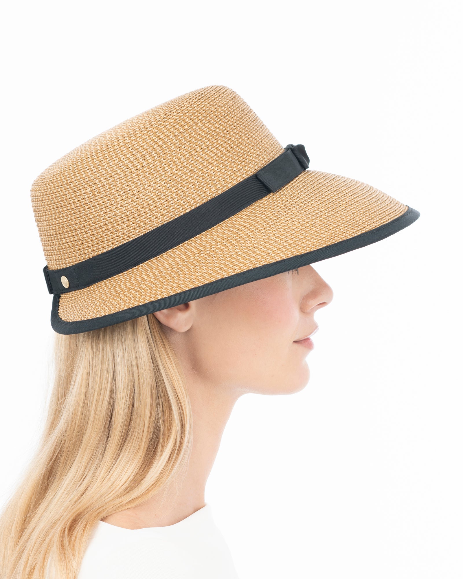 Squishee Cap for Women - Natural/Black