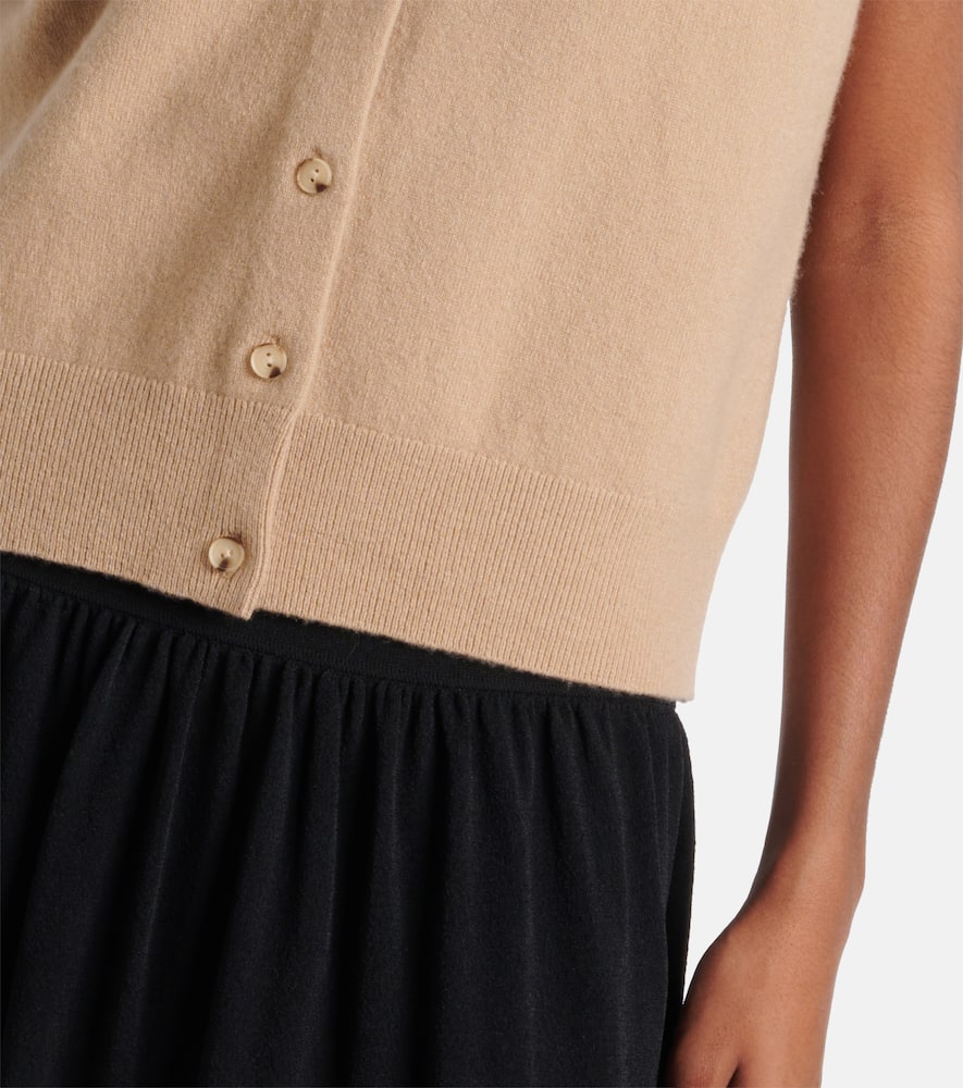 Wool and cashmere-blend vest