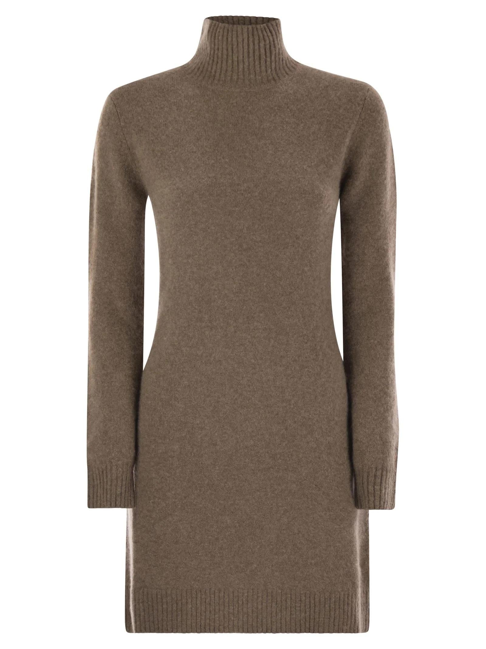 Elegant Turtledove Mini Dress