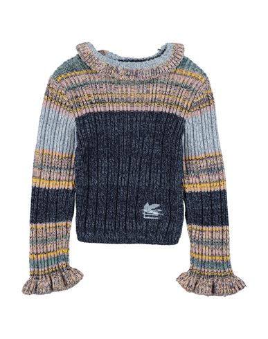 Kid Girl Turtleneck Navy Size 10 Cotton, Wool, Viscose