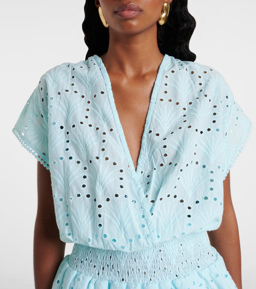 Jess cotton crochet minidress