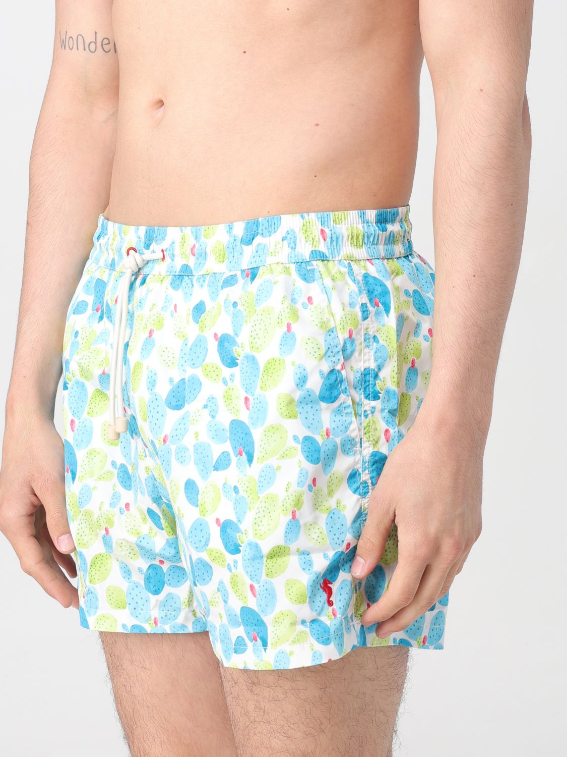 Swimsuit Men color Green